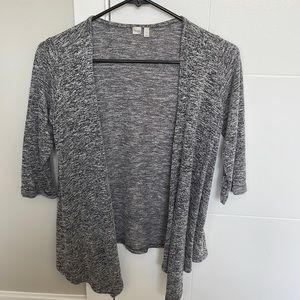 Black/Gray/White Cardigan